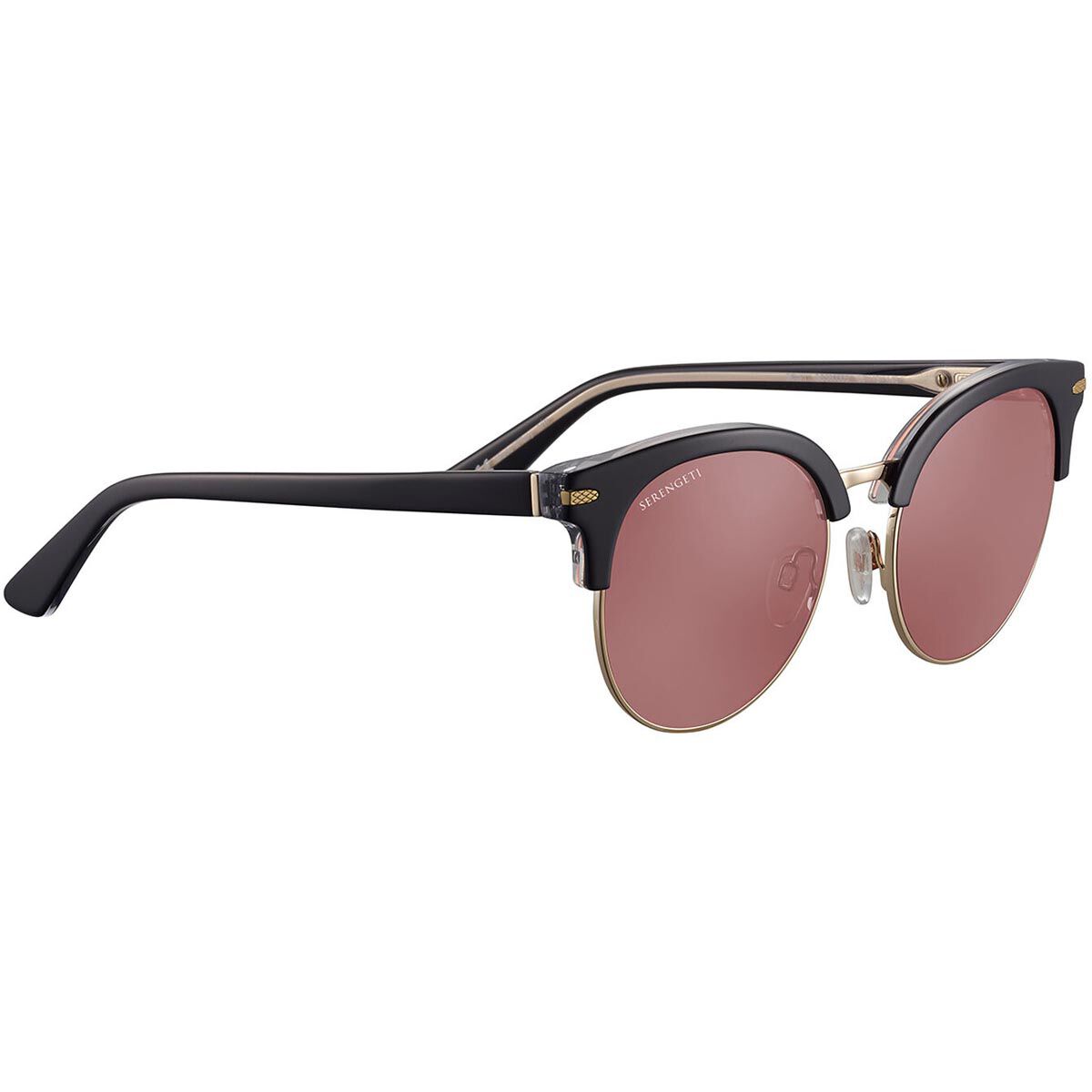 SUSAN, Shiny Black Transparent Inside Shiny Light Gold Metal-Mineral Polarized Sedona Cat 3 to 3, hi-res image number null